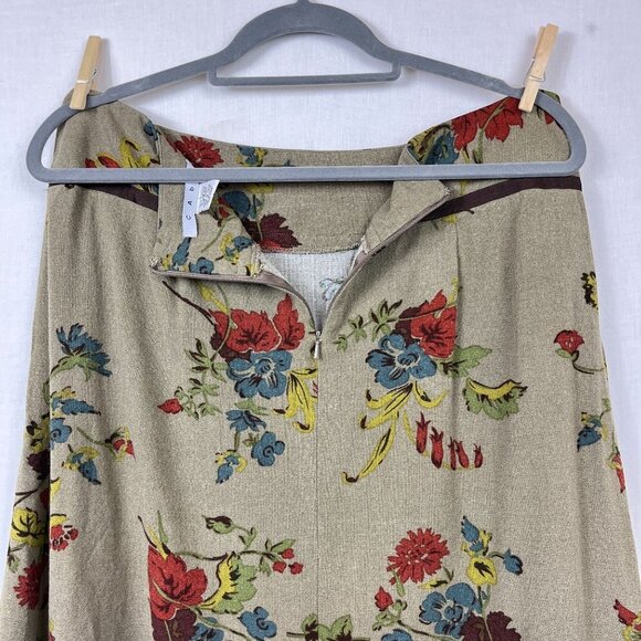 Cabi All Over Floral Embroidered Midi Skirt Women 6 Cottage Twee Academia Whimsy - Picture 6 of 9